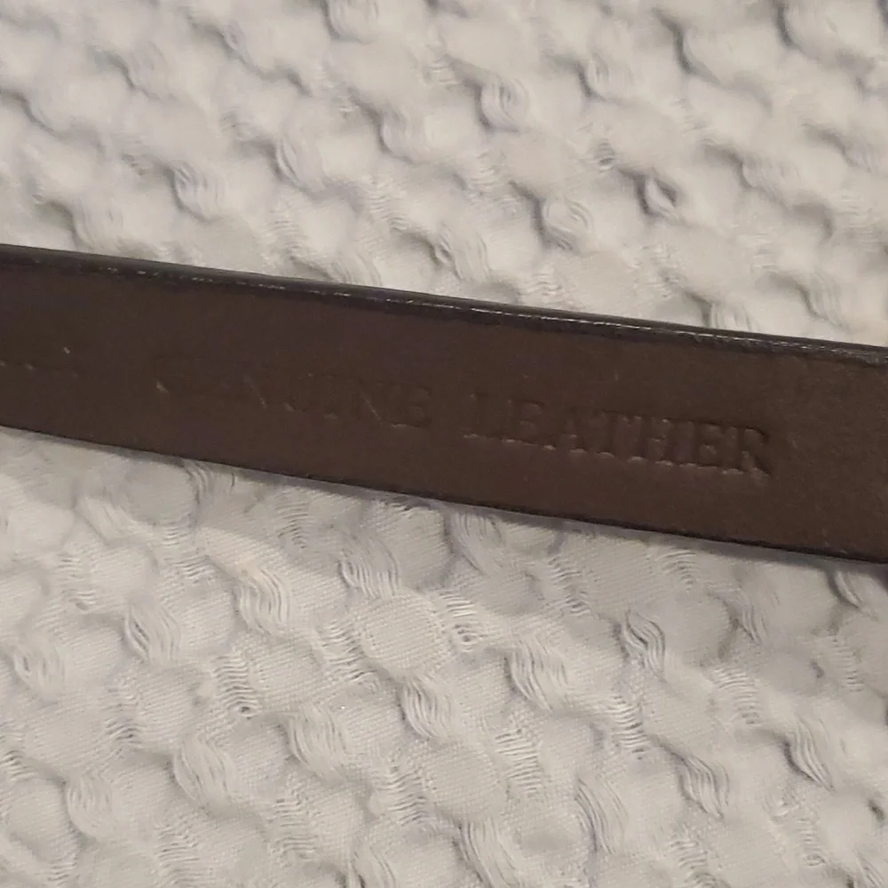 Coldwater Creek Women Genuine Leather Belt Hook Closure Brown  Size L/X